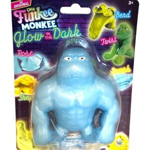 Orb Funkee Monkee Glow in Dark Blue Stretch Gorilla Fidget Toy 17747-55-BC-R00